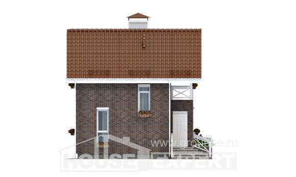 045-001-Л Проект двухэтажного дома с мансардным этажом, современный дом из твинблока Электроугли, House Expert